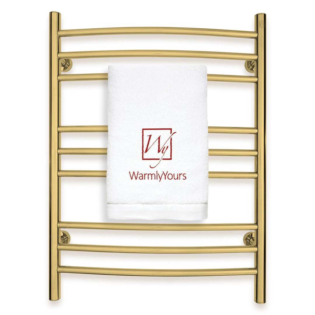 WarmlyYours Riviera TW-R09GS-HP Wall Mounted Plug-in or Hardwired Towel Warmer- 24"w x 32"h