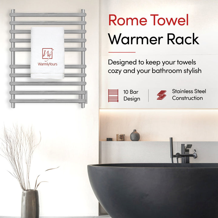 WarmlyYours Rome Hardwired Towel Warmer - 25.6"w x 31.5"h only towel warmers