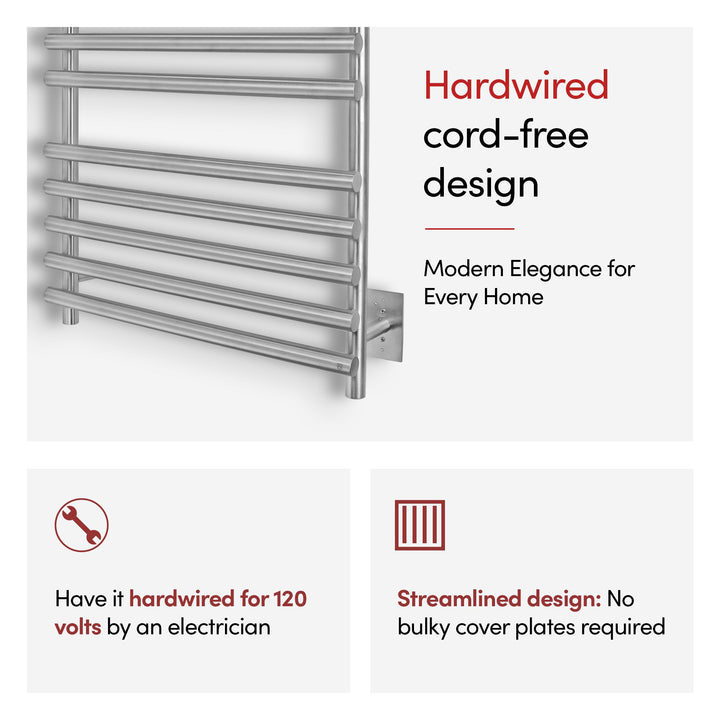 WarmlyYours Rome Hardwired Towel Warmer - 25.6"w x 31.5"h only towel warmers