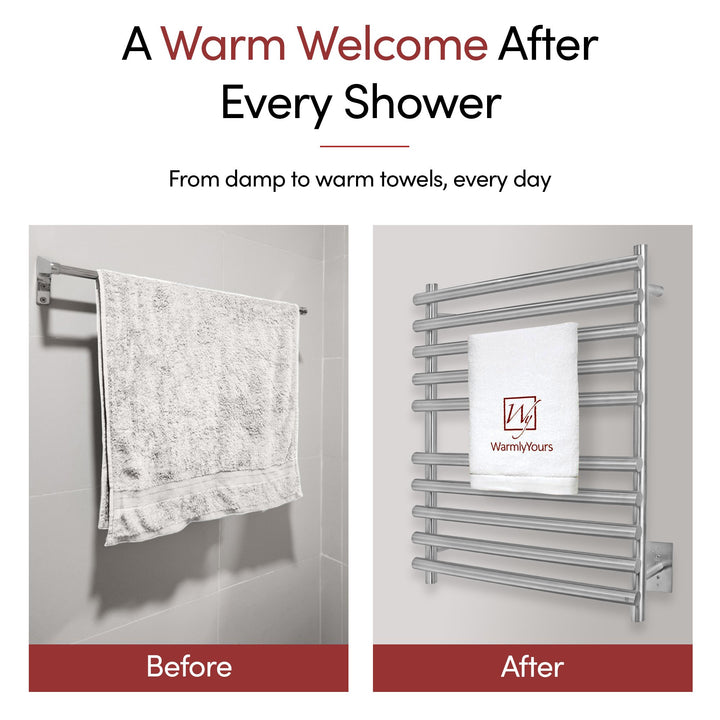 WarmlyYours Rome Hardwired Towel Warmer - 25.6"w x 31.5"h only towel warmers