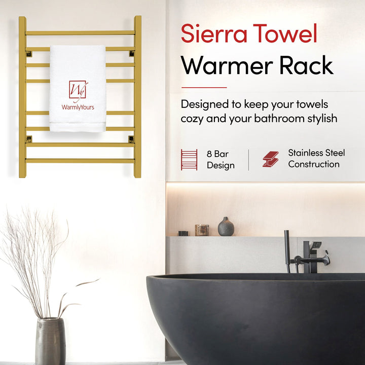 WarmlyYours Sierra Dual Connect (Hardwired and Plug in) Towel Warmer  - 24"w x 32"h only towel warmers