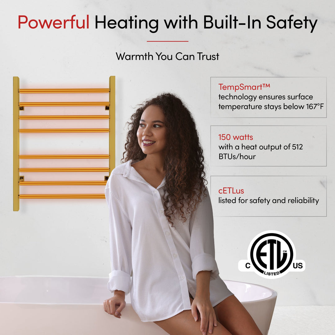 WarmlyYours Sierra Dual Connect (Hardwired and Plug in) Towel Warmer  - 24"w x 32"h only towel warmers