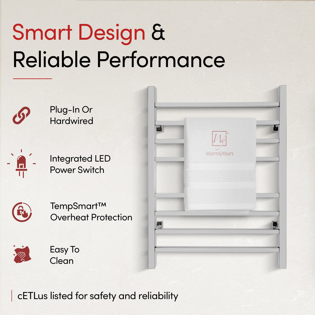 WarmlyYours Sierra Dual Connect (Hardwired and Plug in) Towel Warmer  - 24"w x 32"h only towel warmers