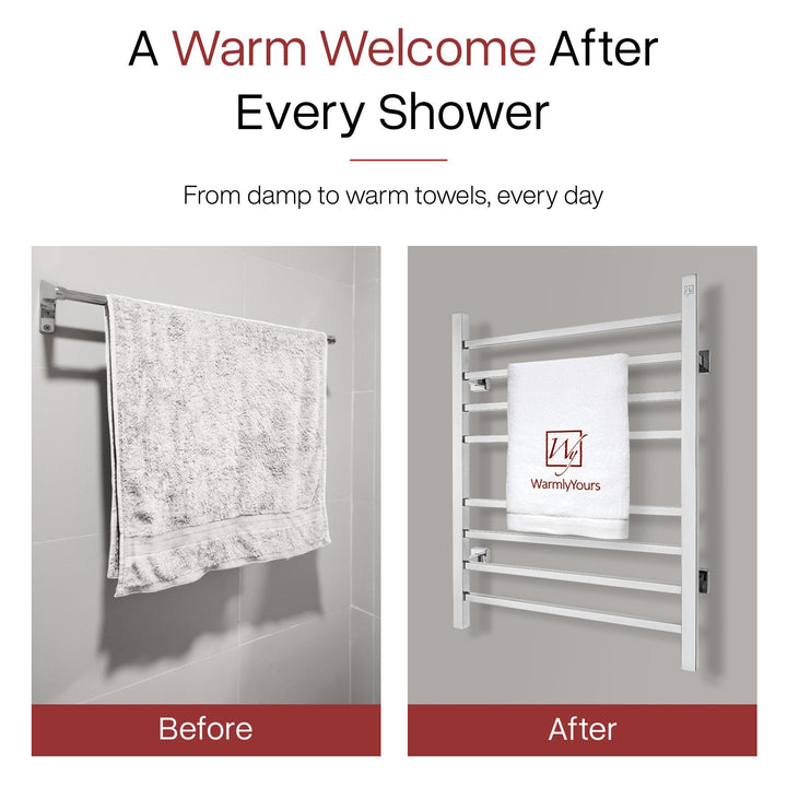 WarmlyYours Sierra Dual Connect (Hardwired and Plug in) Towel Warmer  - 24"w x 32"h only towel warmers