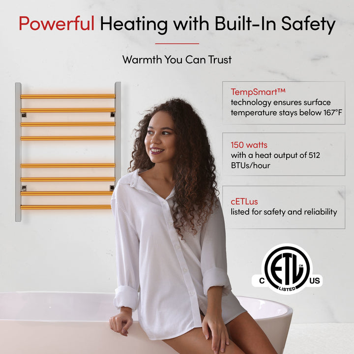 WarmlyYours Sierra Dual Connect (Hardwired and Plug in) Towel Warmer  - 24"w x 32"h only towel warmers