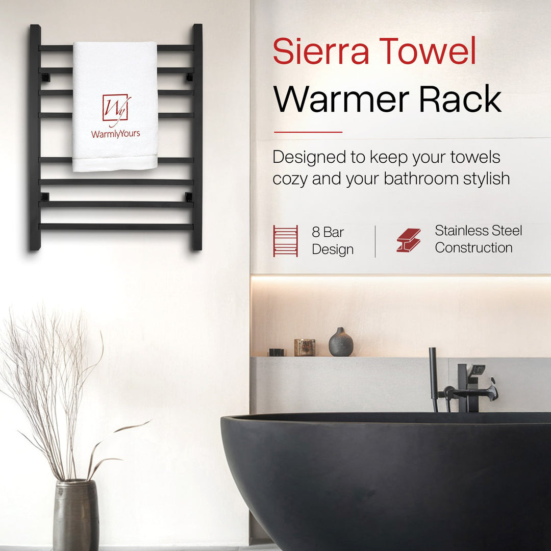 WarmlyYours Sierra Dual Connect (Hardwired and Plug in) Towel Warmer  - 24"w x 32"h only towel warmers