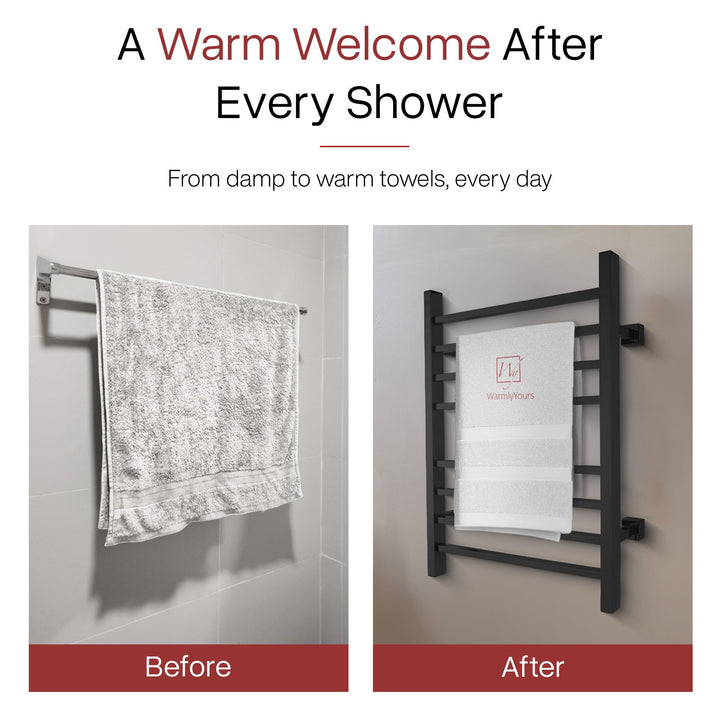 WarmlyYours Sierra Dual Connect (Hardwired and Plug in) Towel Warmer  - 24"w x 32"h only towel warmers