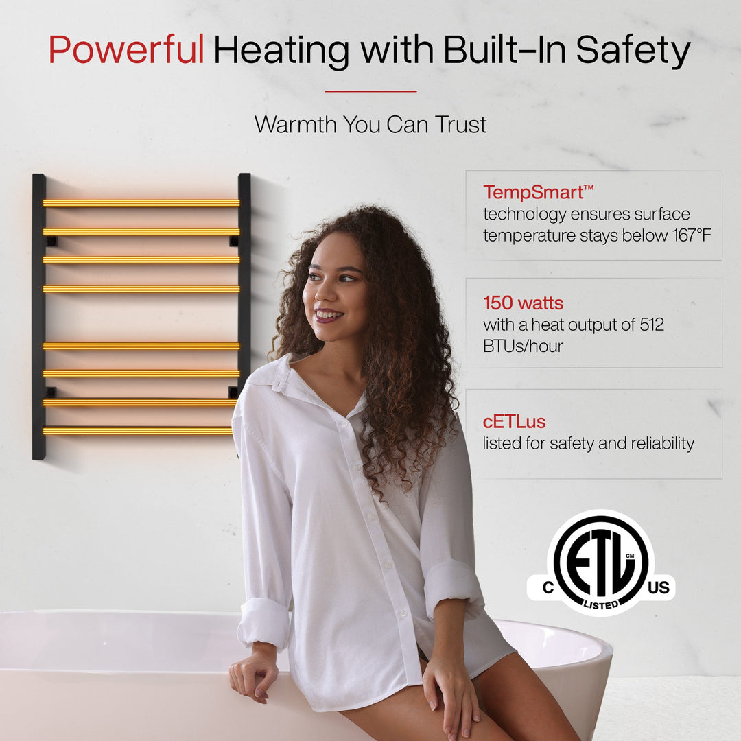 WarmlyYours Sierra Dual Connect (Hardwired and Plug in) Towel Warmer  - 24"w x 32"h only towel warmers