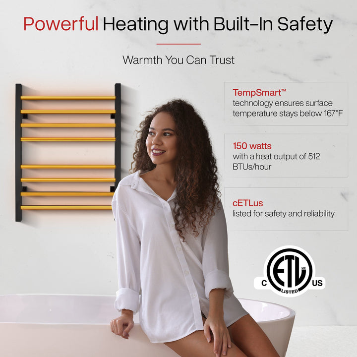 WarmlyYours Sierra Dual Connect (Hardwired and Plug in) Towel Warmer  - 24"w x 32"h only towel warmers