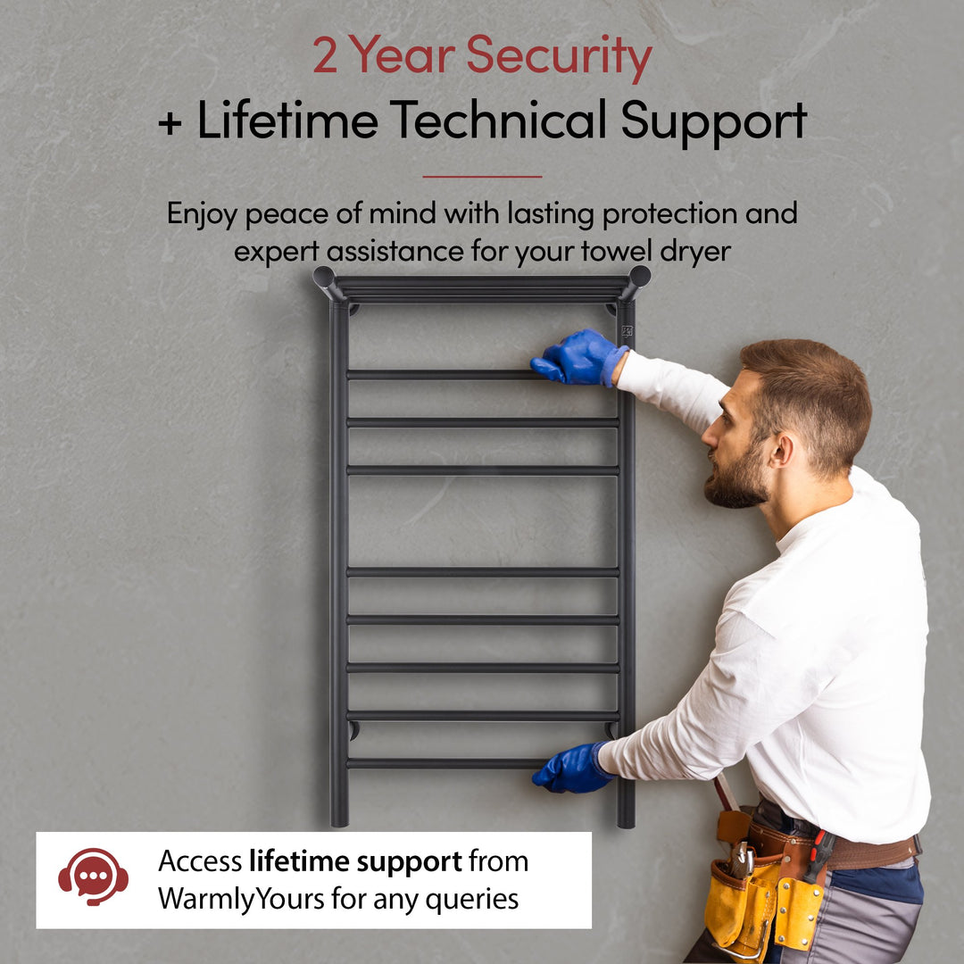 WarmlyYours Summit Dual Connect (Hardwired and Plug in) Towel Warmer - 19"w x 35.5"h only towel warmers