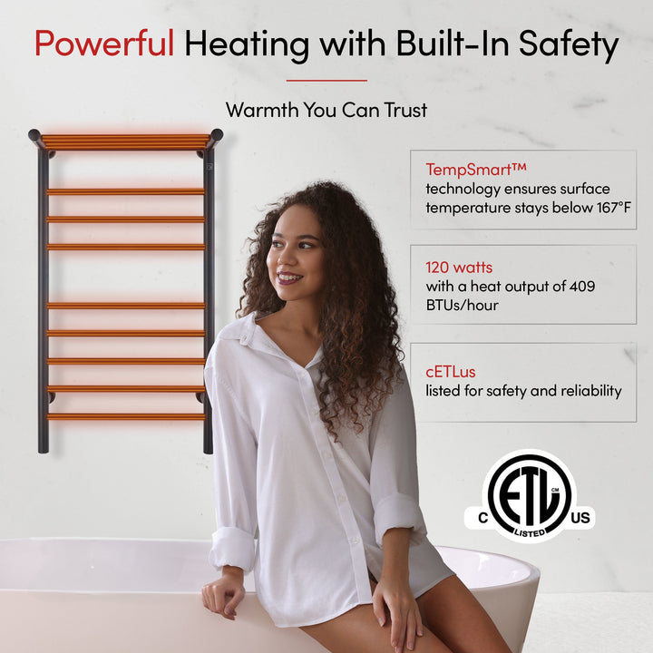 WarmlyYours Summit Dual Connect (Hardwired and Plug in) Towel Warmer - 19"w x 35.5"h only towel warmers