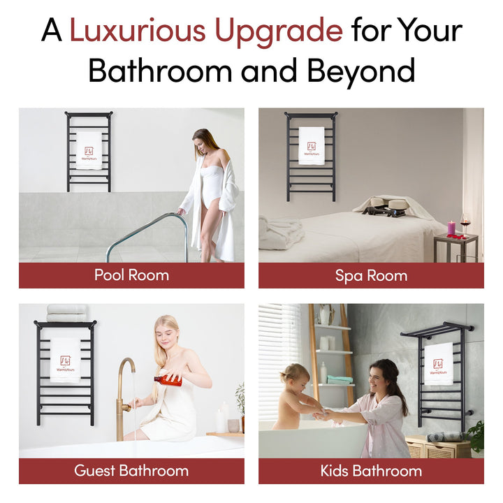 WarmlyYours Summit Dual Connect (Hardwired and Plug in) Towel Warmer - 19"w x 35.5"h only towel warmers
