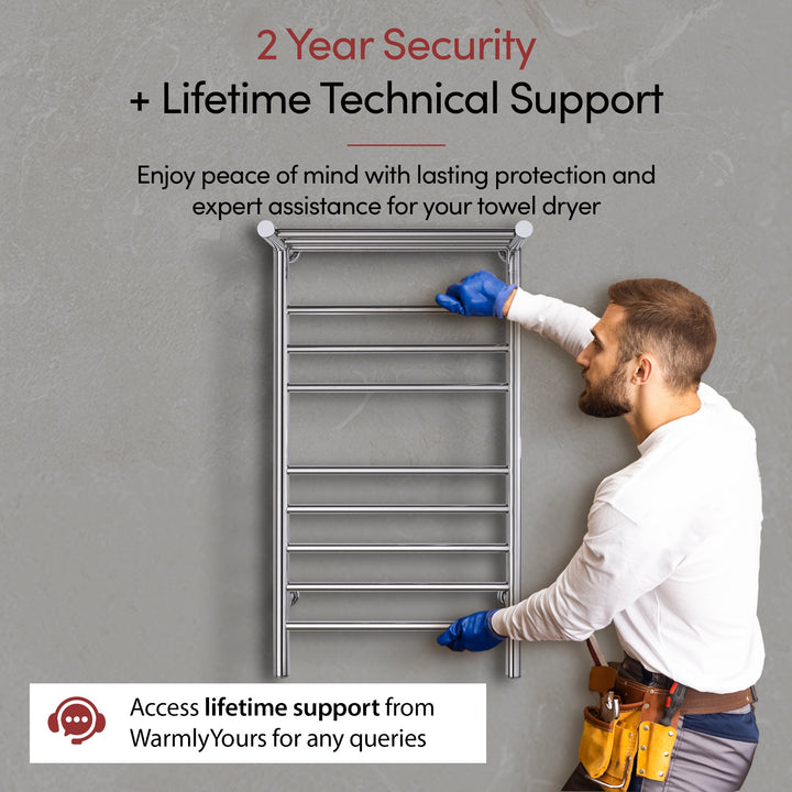 WarmlyYours Summit Dual Connect (Hardwired and Plug in) Towel Warmer - 19"w x 35.5"h only towel warmers