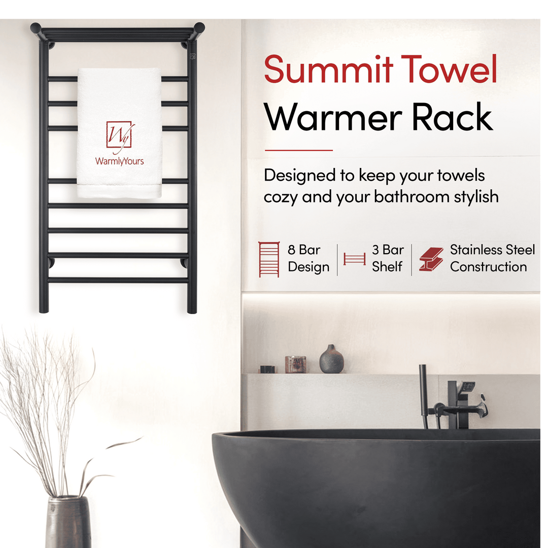 WarmlyYours Summit Dual Connect (Hardwired and Plug in) Towel Warmer - 19"w x 35.5"h only towel warmers