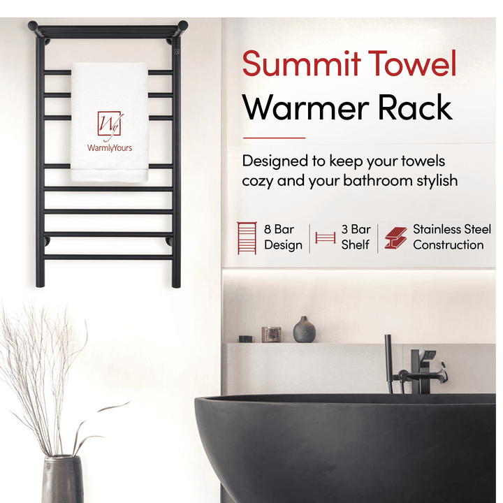 WarmlyYours Summit Dual Connect (Hardwired and Plug in) Towel Warmer - 19"w x 35.5"h only towel warmers