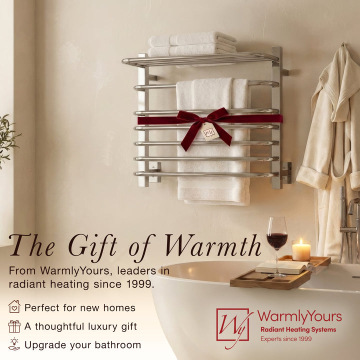 WarmlyYours Vancouver TWS1-VNC06PH Wall Mounted Hardwired Towel Warmer- 23.6"w x 20.4"h only towel warmers