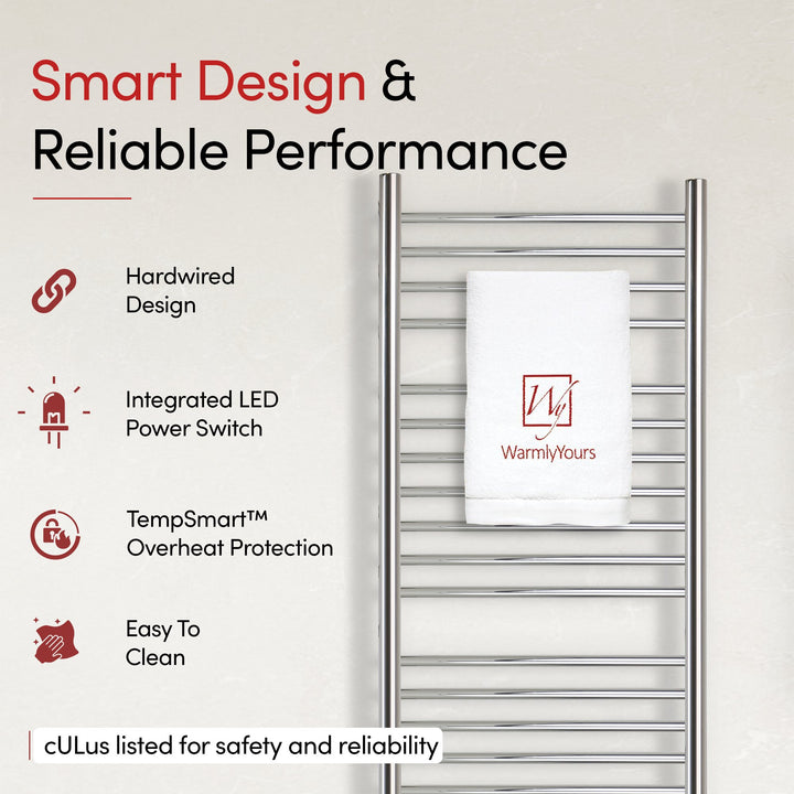 WarmlyYours Vida Hardwired Towel Warmer - 23.6"w x 59"h only towel warmers