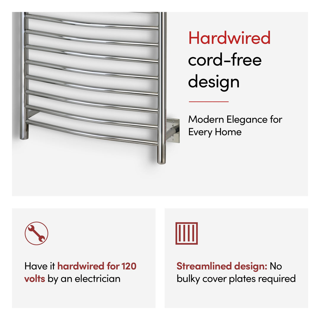 WarmlyYours Vida Hardwired Towel Warmer - 23.6"w x 59"h only towel warmers