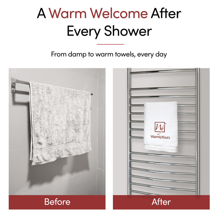 WarmlyYours Vida Hardwired Towel Warmer - 23.6"w x 59"h only towel warmers