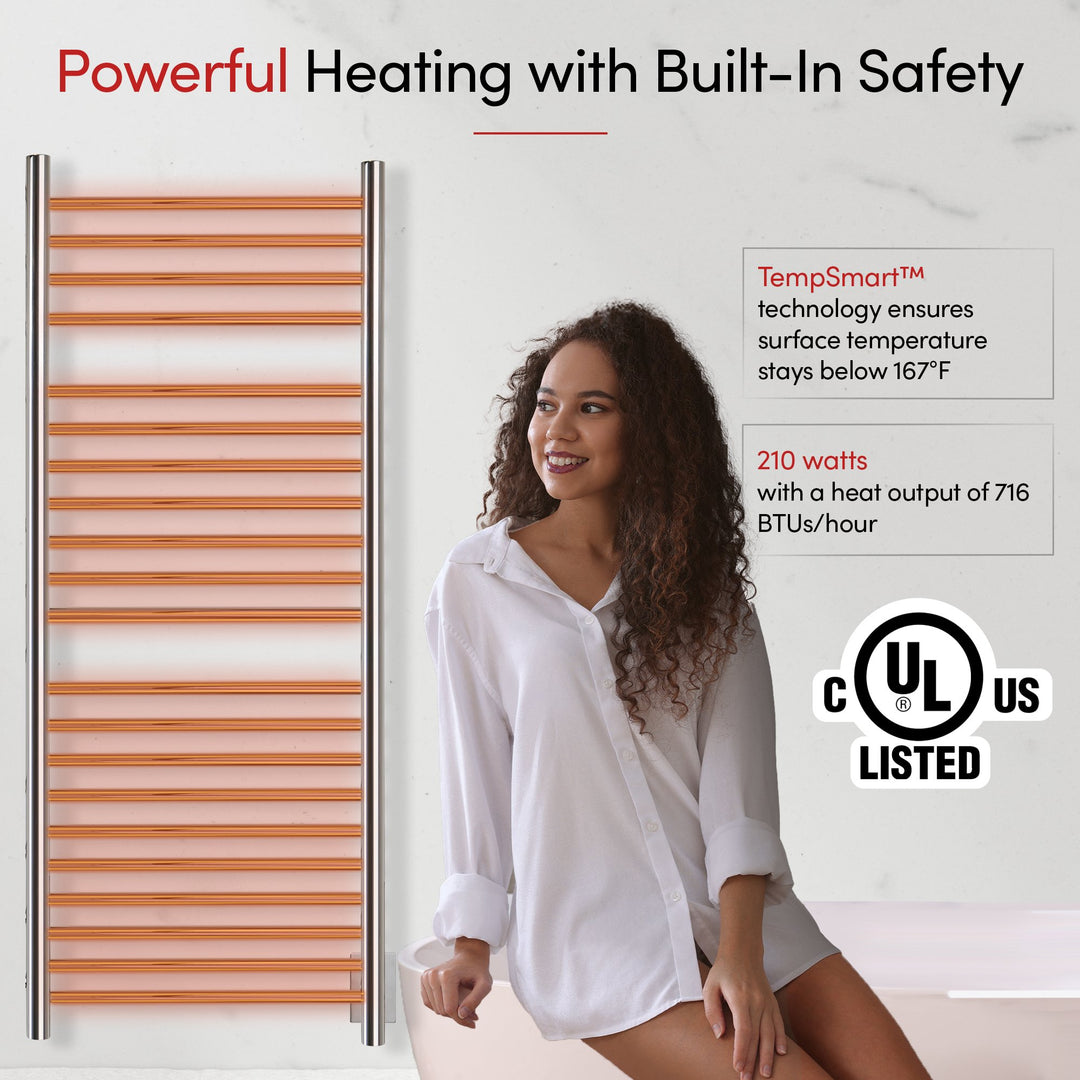 WarmlyYours Vida Hardwired Towel Warmer - 23.6"w x 59"h only towel warmers