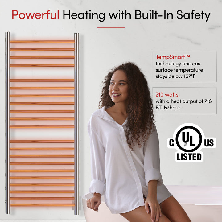 WarmlyYours Vida Hardwired Towel Warmer - 23.6"w x 59"h only towel warmers