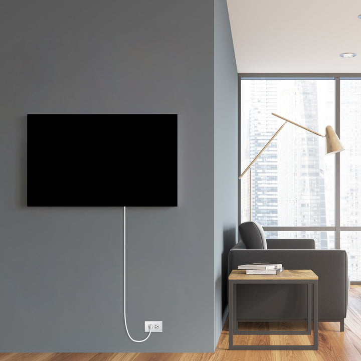 Warmlyyours IP-EM-GLS-BLK-0800 Ember Heating Panel 47" x 24" - only towel warmers