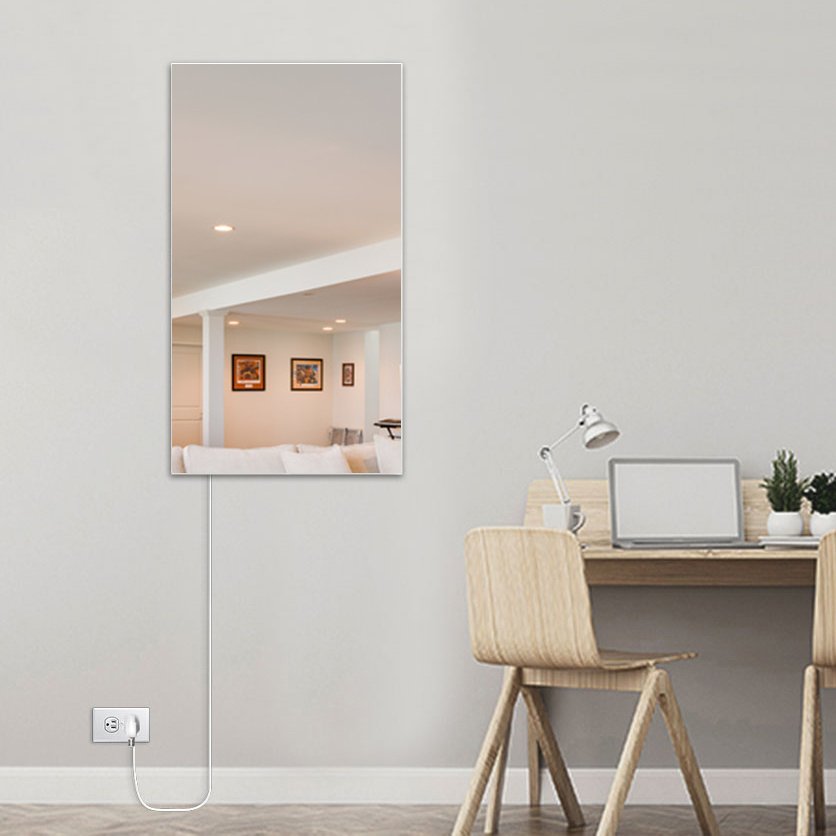 Warmlyyours IP-EM-GLS-MIR-0600 Ember Mirror Radiant Panel 35" x 24" - only towel warmers
