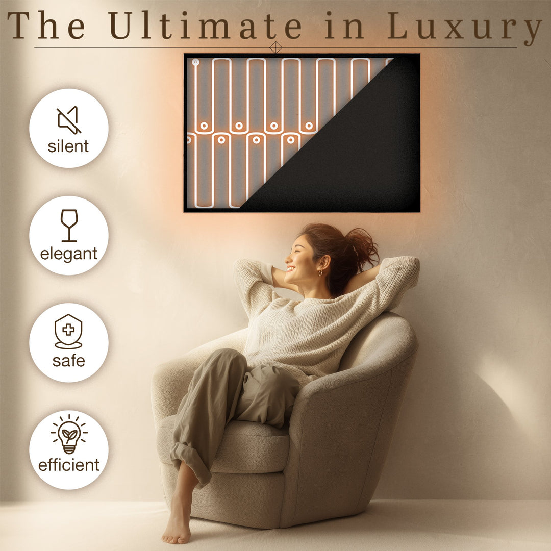 Warmlyyours IP-EM-GLS-MIR-0600 Ember Mirror Radiant Panel 35" x 24" - only towel warmers