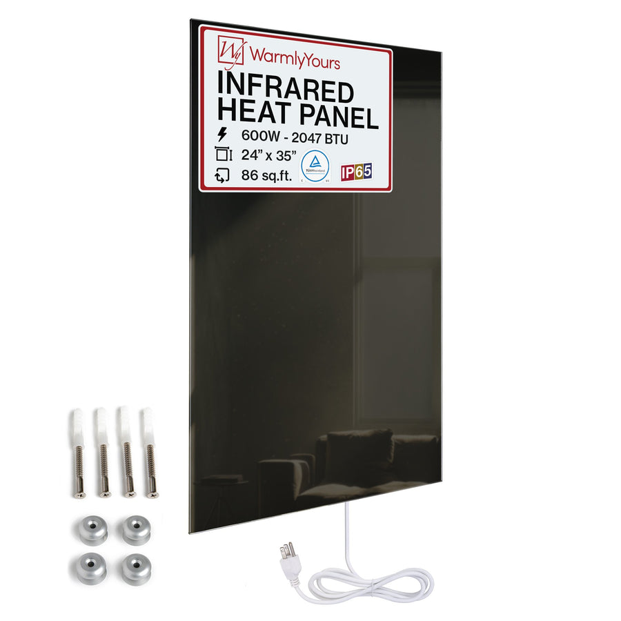 Warmlyyours IP-EM-GLS-MIR-0600 Ember Mirror Radiant Panel 35" x 24" - only towel warmers