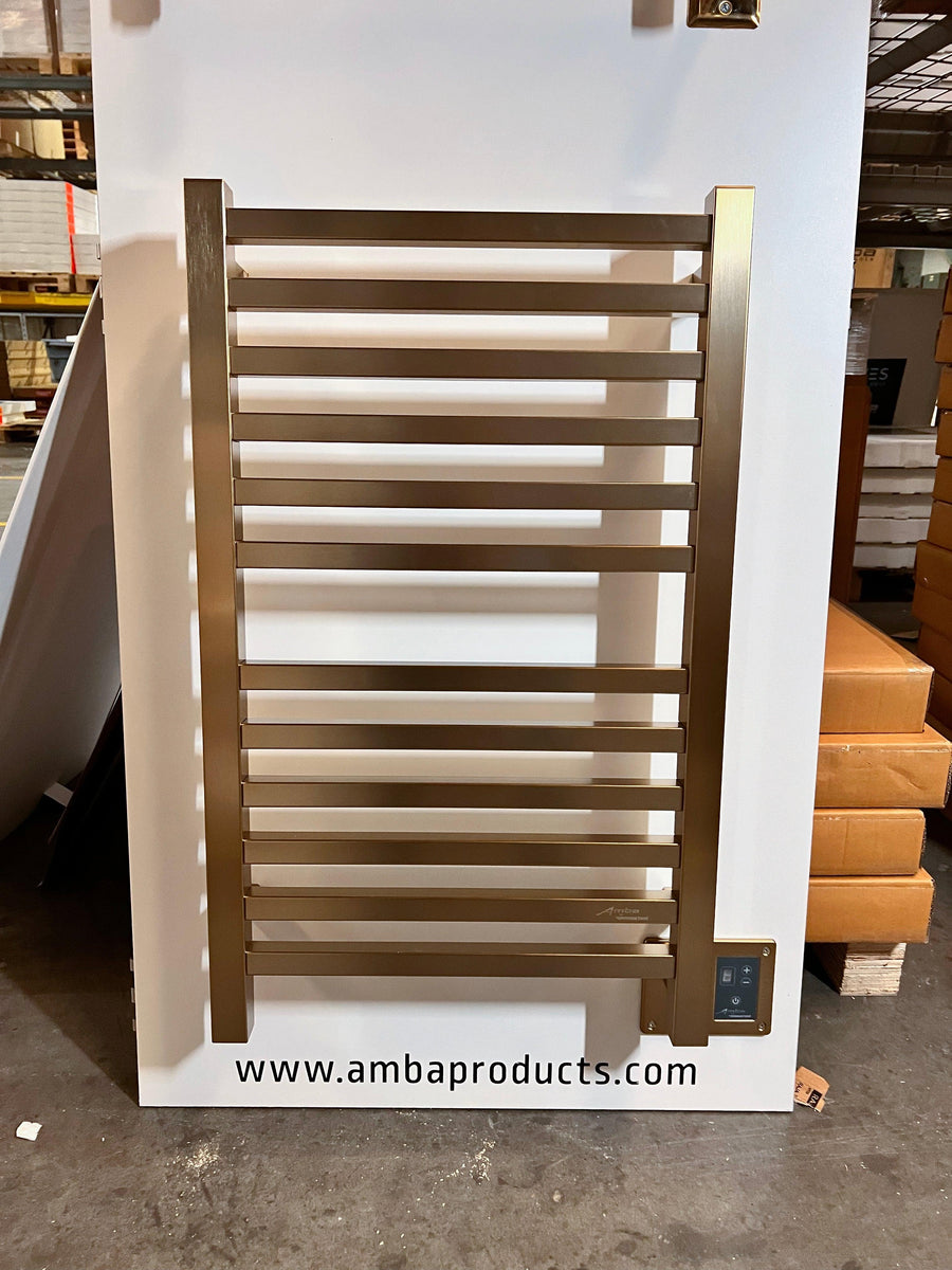 Amba Quadro Q2033 Hardwired Towel Warmer Features and Benefits Only