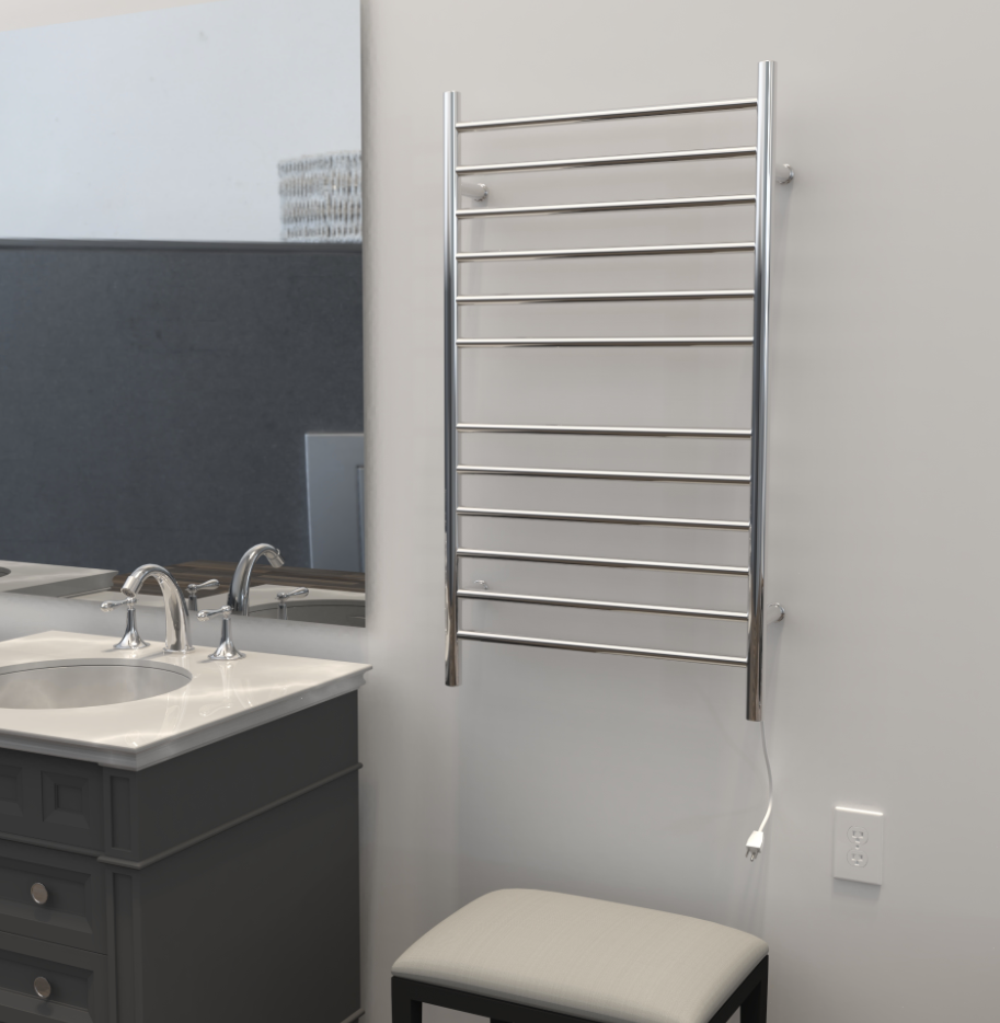 Amba Radiant Large Hardwired Straight Towel Warmer - 23.6"w x 41.3"h - Only Towel Warmers