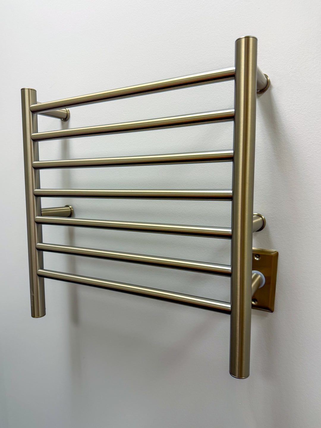 Amba Radiant Small Straight Hardwired or Plug-In Towel Warmer - 20.37"w x 21.25"h - Only Towel Warmers