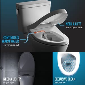 Toto WASHLET® S550e Electronic Bidet Toilet Seat