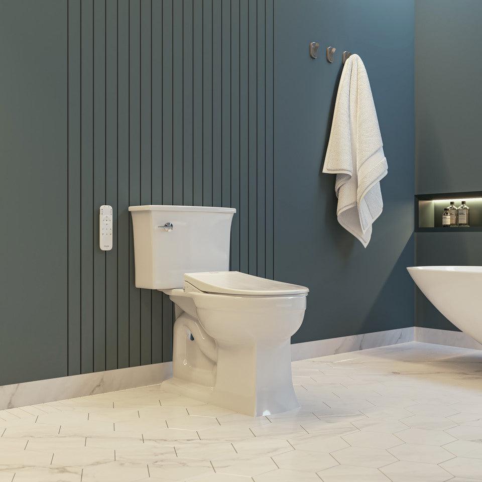 Brondell Swash Eco Thinline T66 Luxury Bidet Toilet Seat with Remote Control