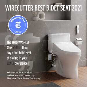 Toto WASHLET® C5 Electronic Bidet Toilet Seat with PREMIST and EWATER+ Wand Cleaning