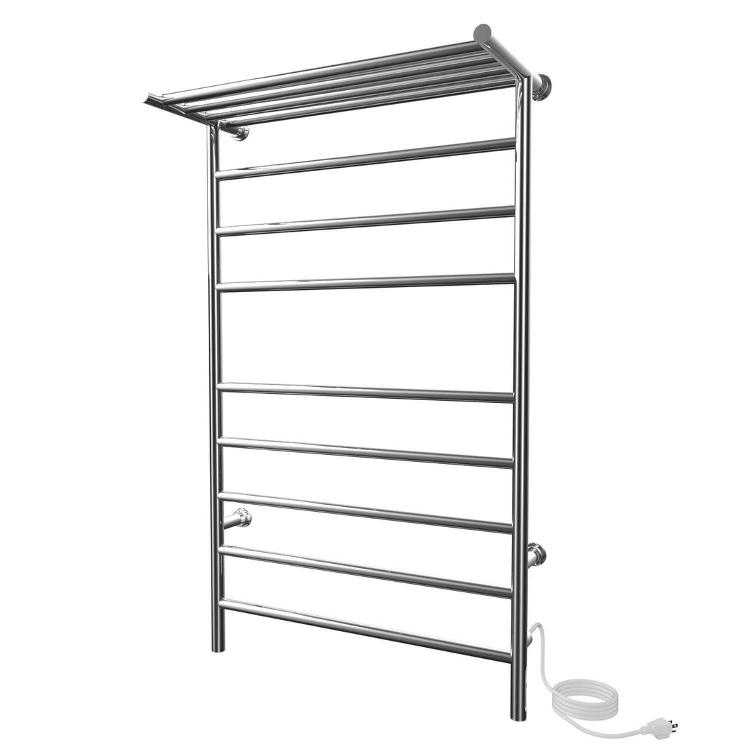 Kontour Angle Plug-In or Hardwired Towel Warmer With Shelf - 24"w x 39"h - only towel warmers