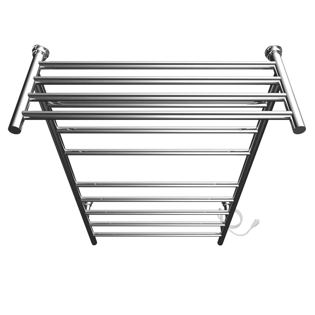 Kontour Angle Plug-In or Hardwired Towel Warmer With Shelf - 24"w x 39"h - only towel warmers