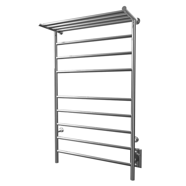 Kontour Angle Plug-In or Hardwired Towel Warmer With Shelf - 24"w x 39"h - only towel warmers