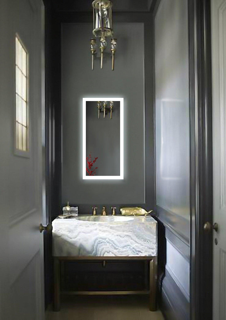 Krugg Bijou 15″ x 30″ LED Bathroom Mirror w/ Dimmer & Defogger