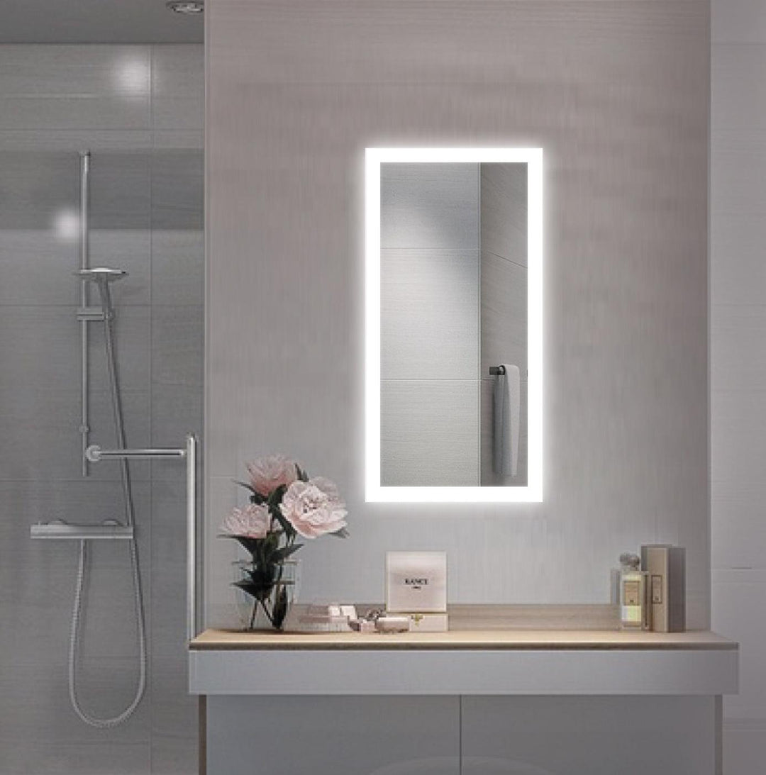 Krugg Bijou 15″ x 30″ LED Bathroom Mirror w/ Dimmer & Defogger