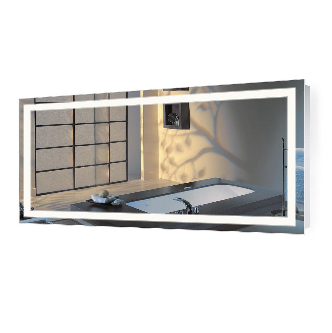 Krugg Icon 60″ X 30″ LED Bathroom Mirror w/ Dimmer & Defogger