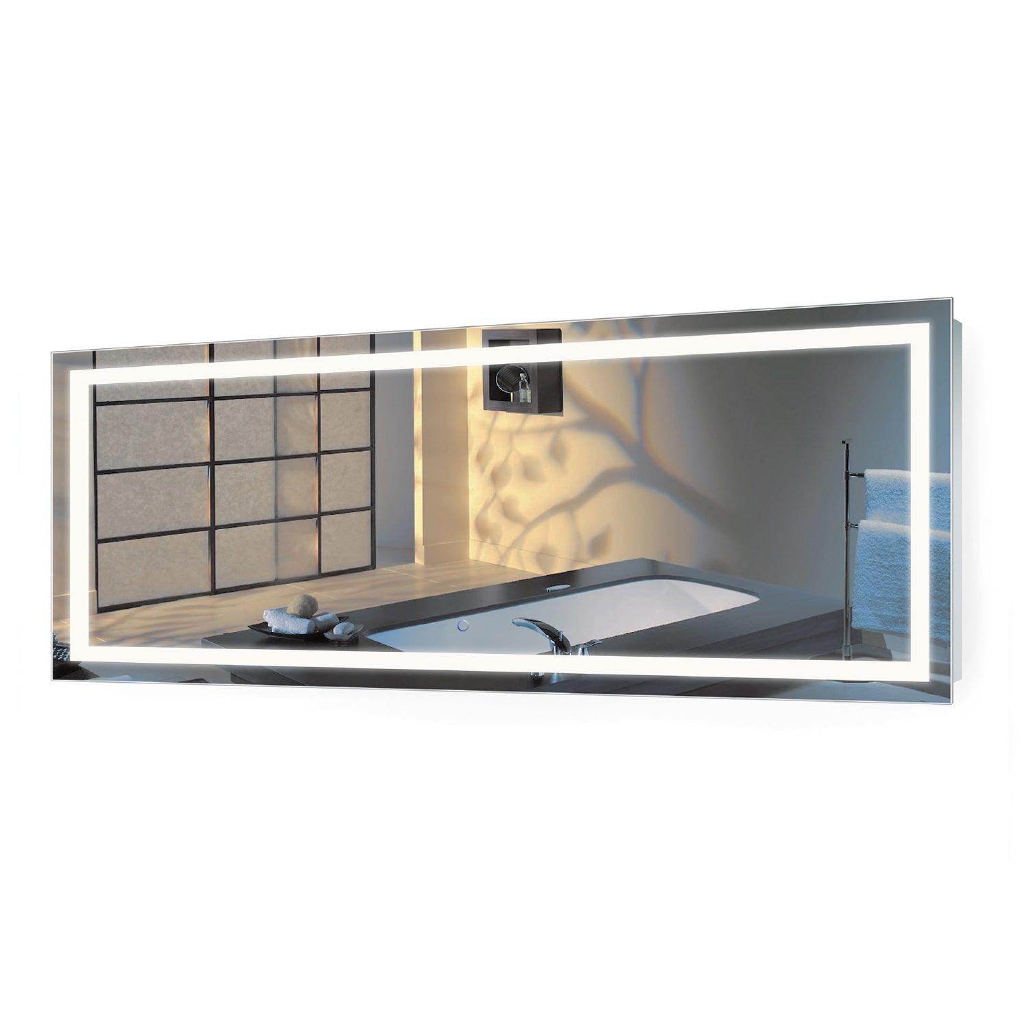Krugg Icon 72″ X 30″ LED Bathroom Mirror w/ Dimmer & Defogger