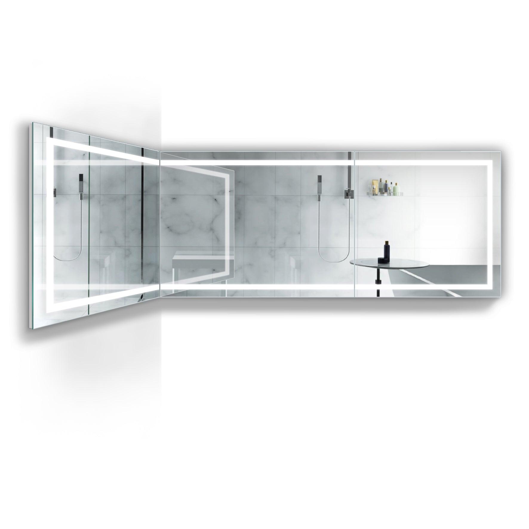 Krugg Mod SM Long 10 Modular Corner LED Bathroom Mirror