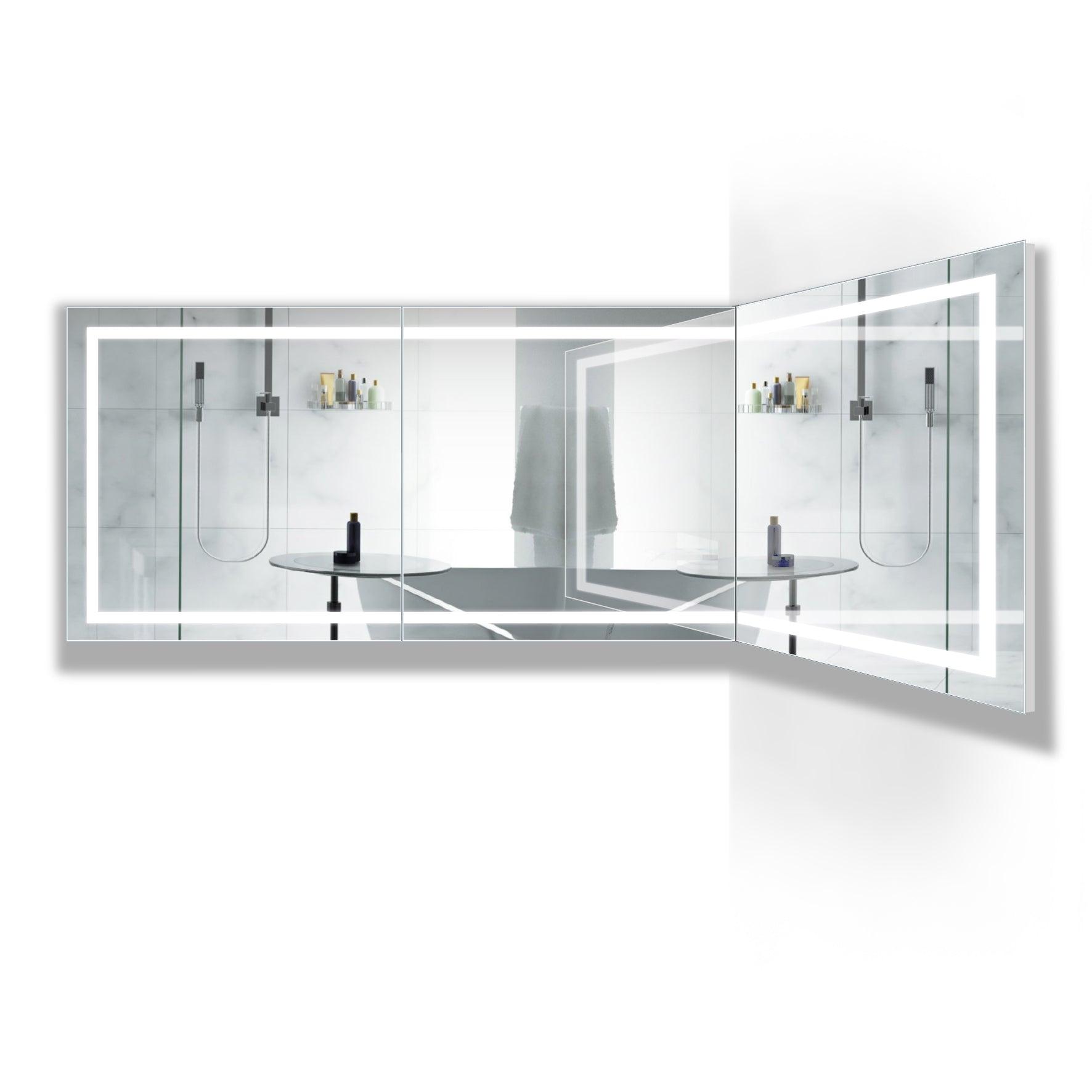Krugg Mod SM Long 9 Modular Corner LED Bathroom Mirror