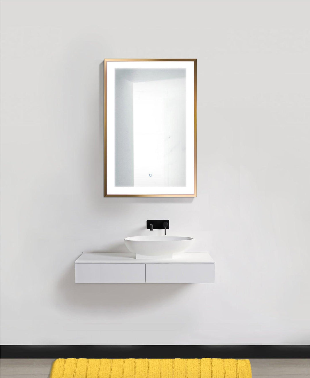 Krugg Soho 24″ X 36″ LED Bathroom Mirror