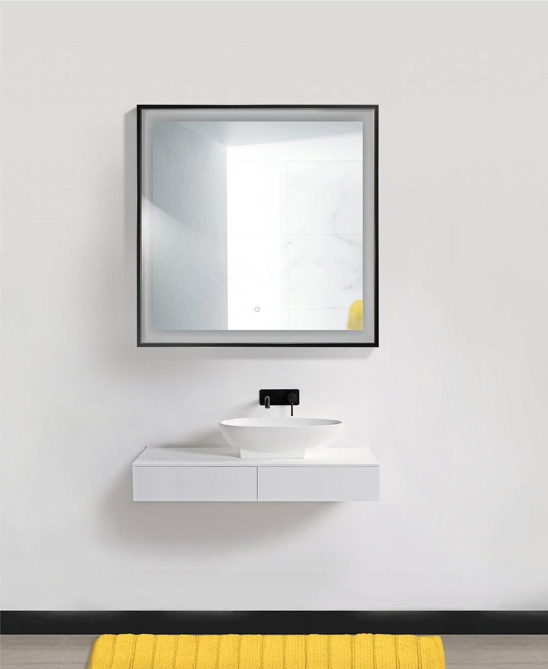 Krugg Soho 36″ X 36″ LED Bathroom Mirror