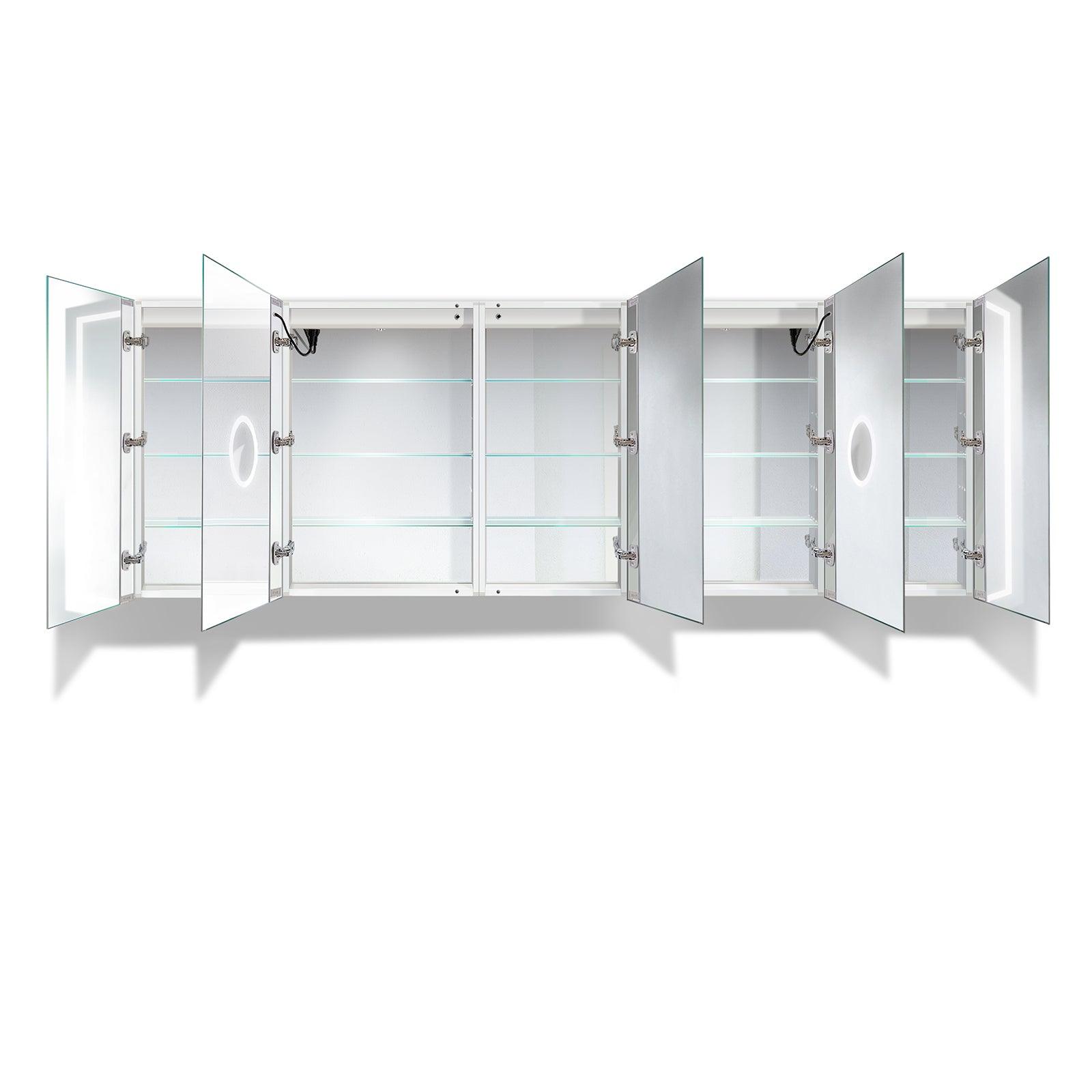 Krugg Svange 102″ X 36″ LED Medicine Cabinet w/Dimmer & Defogger