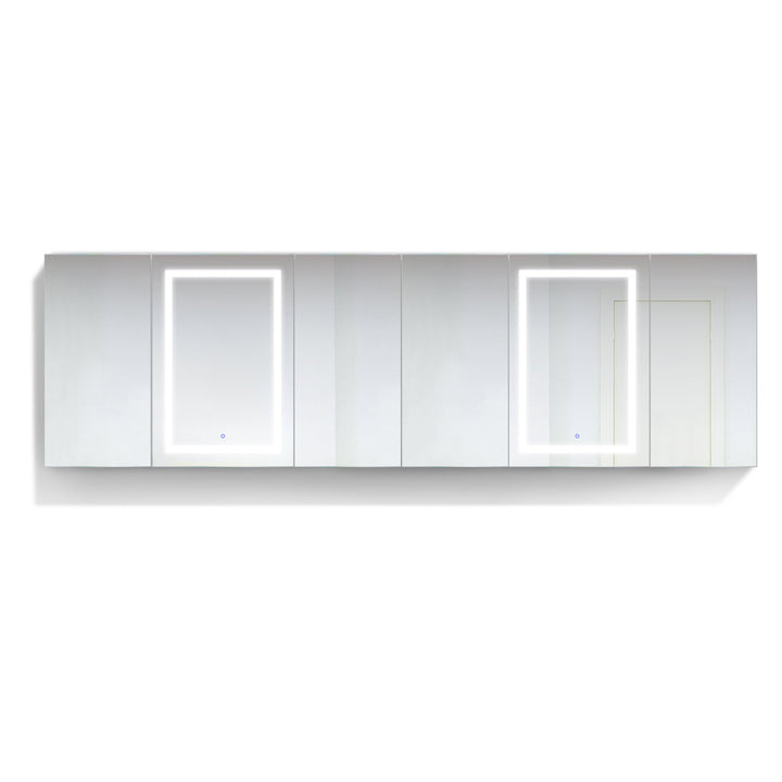 Krugg Svange 120" X 36″ LED Medicine Cabinet w/Dimmer & Defogger