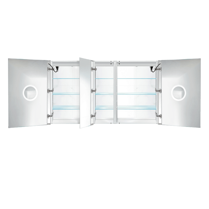 Krugg Svange 60″ X 36″ Double LED Medicine Cabinet w/Dimmer & Defogger