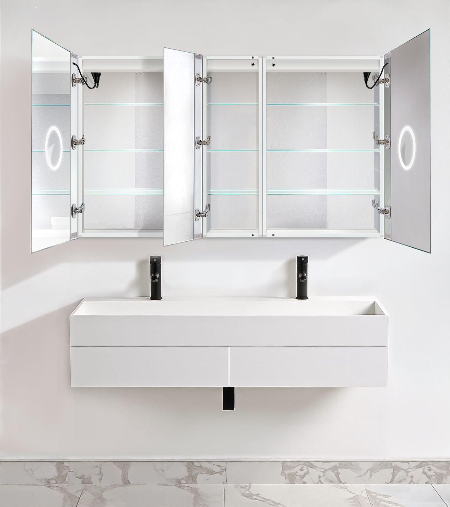 Bijou 15″ x 20″ LED Bathroom Mirror w/ Dimmer & Defogger